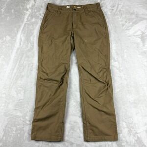 Carhartt Pants Men Fit 32x28.25 Tan Brown Full Swing Relaxed Fit Cryder Work 2.0
